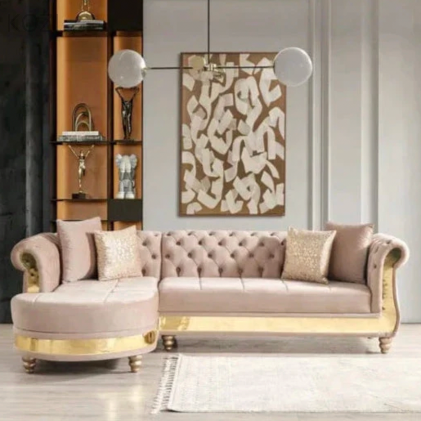 Nadine Scratch Resistant Tufted Chesterfield Sofa