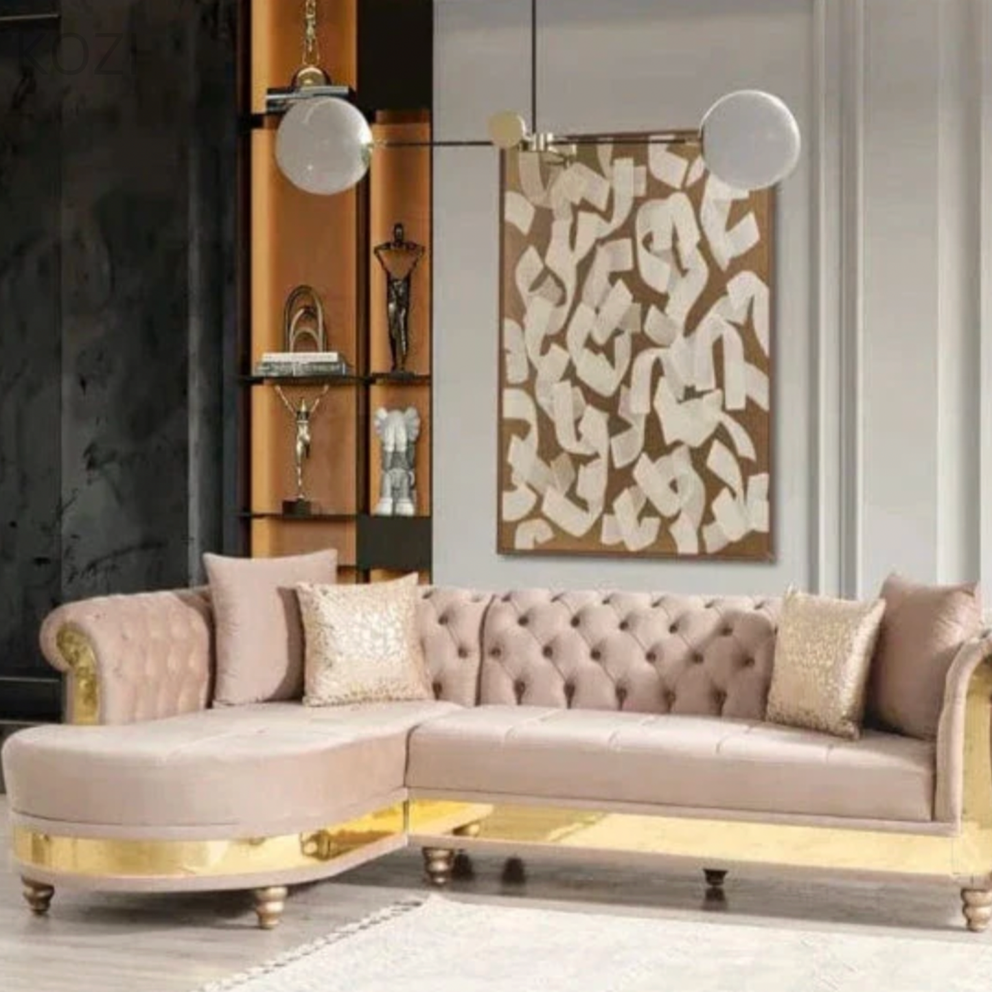 Nadine Scratch Resistant Tufted Chesterfield Sofa