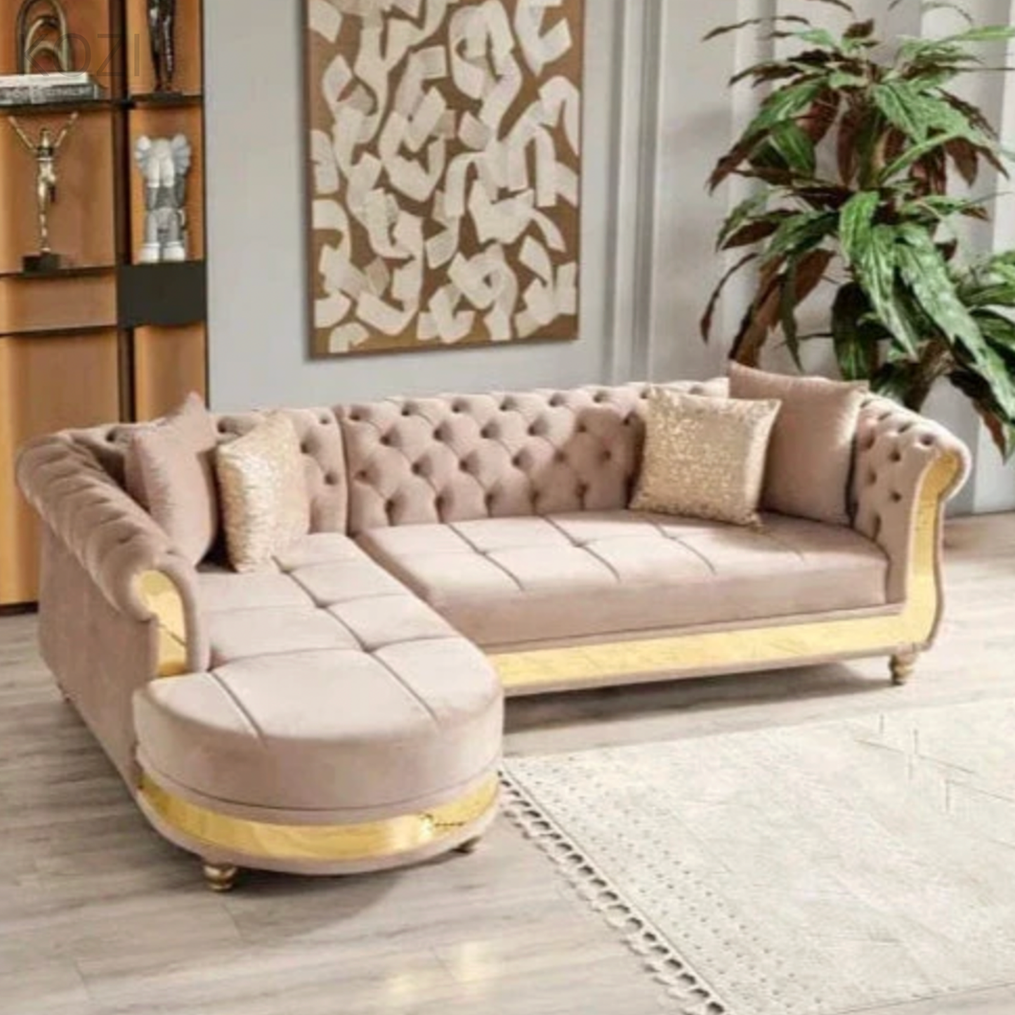 Nadine Scratch Resistant Tufted Chesterfield Sofa