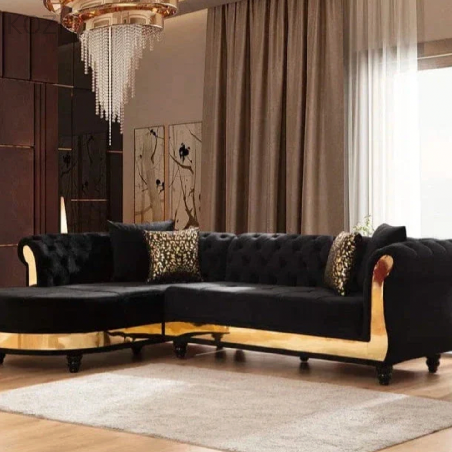 Nadine Scratch Resistant Tufted Chesterfield Sofa