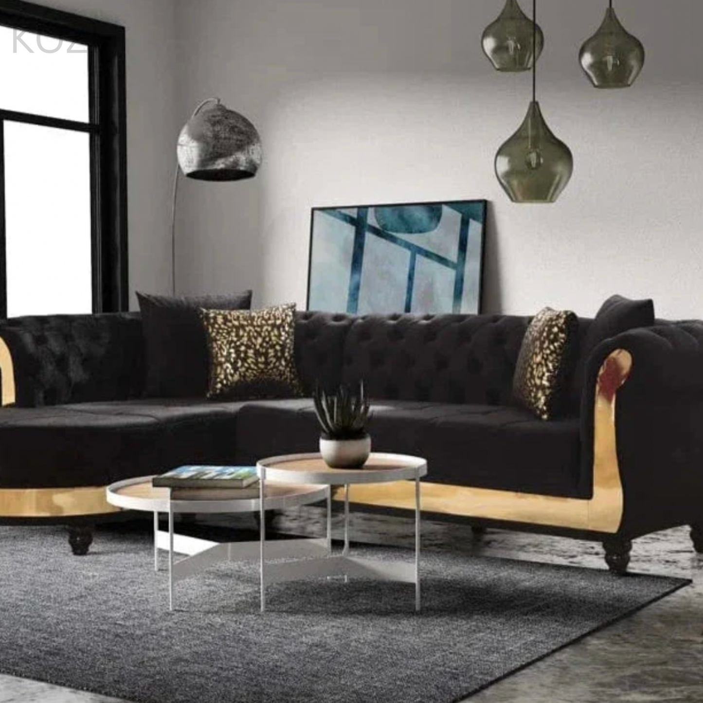 Nadine Scratch Resistant Tufted Chesterfield Sofa