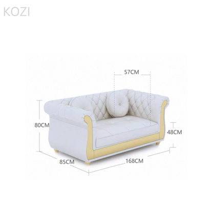 Nadine Scratch Resistant Tufted Chesterfield Sofa