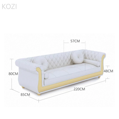 Nadine Scratch Resistant Tufted Chesterfield Sofa