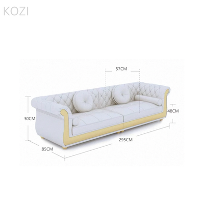 Nadine Scratch Resistant Tufted Chesterfield Sofa