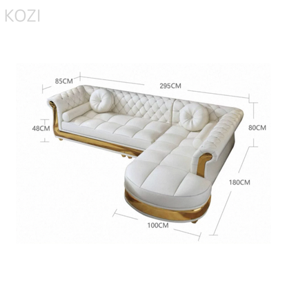 Nadine Scratch Resistant Tufted Chesterfield Sofa