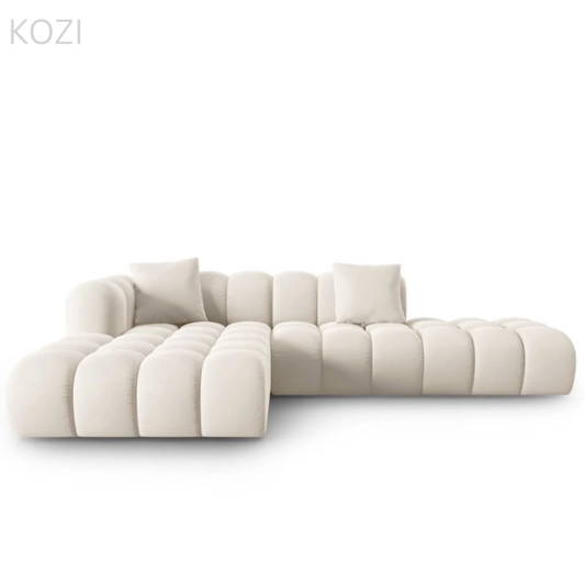 Ali Scratch Resistant Sectional Extended Chaise Sofa