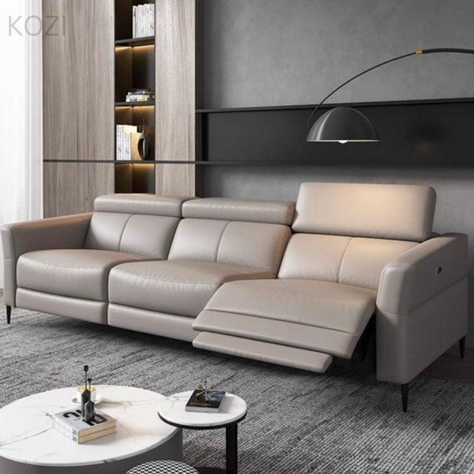 NOLAN Sectional Electric Recliner Leather Sofa