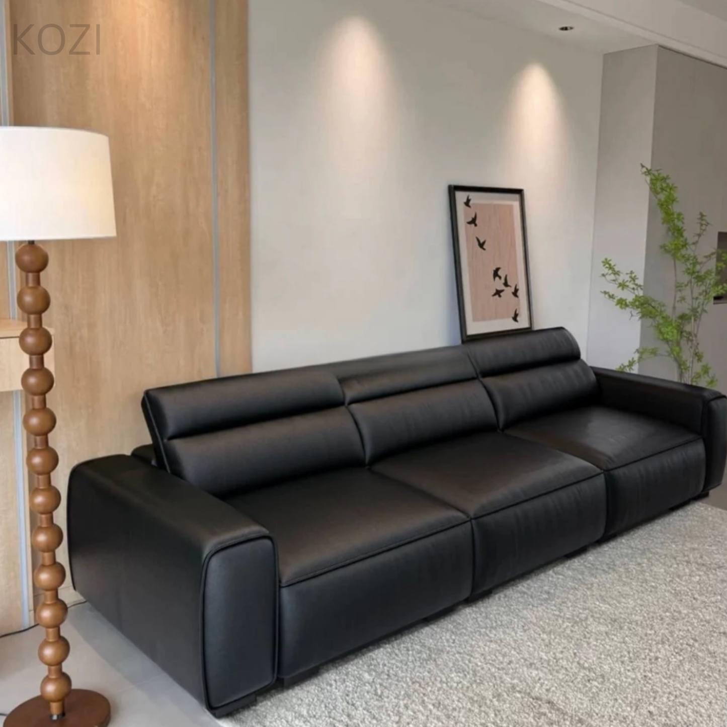 Jackie Electric Recliner Leather L-shaped Sofa