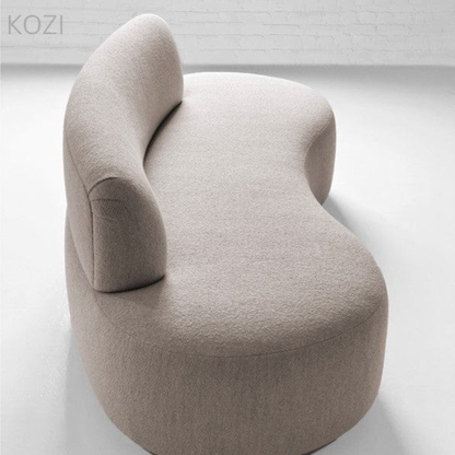 LENOX Performance Boucle Curve Sofa