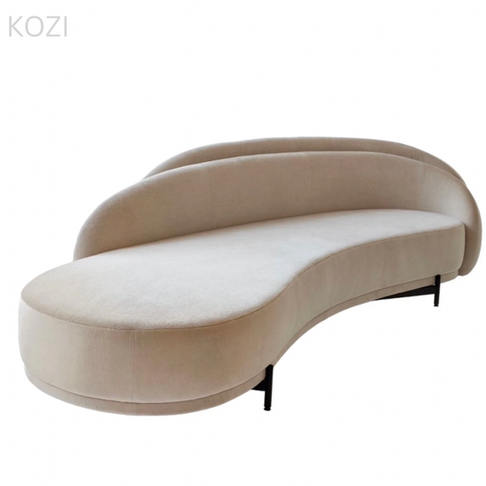 Landon Scratch Resistant Curve Sofa