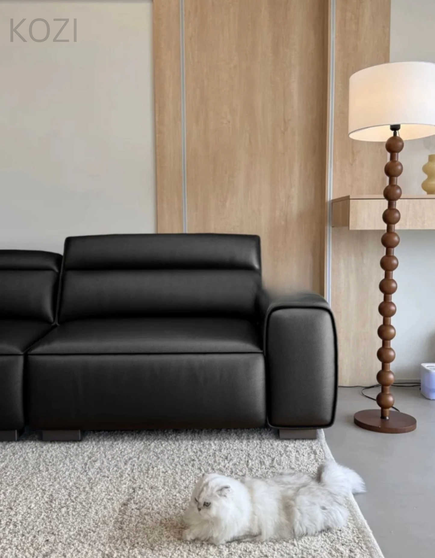Jackie Electric Recliner Leather L-shaped Sofa