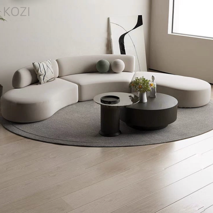 ORVIA Scratch Resistant Sectional Curve Sofa