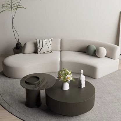 ORVIA Scratch Resistant Sectional Curve Sofa