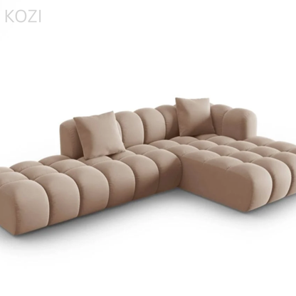 Ali Scratch Resistant Sectional Extended Chaise Sofa
