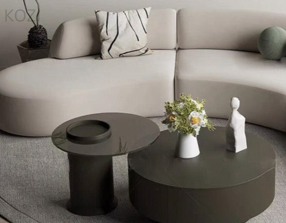 ORVIA Scratch Resistant Sectional Curve Sofa