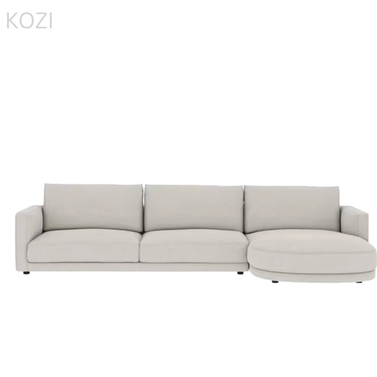 Allison Sectional Round Chaise Sofa