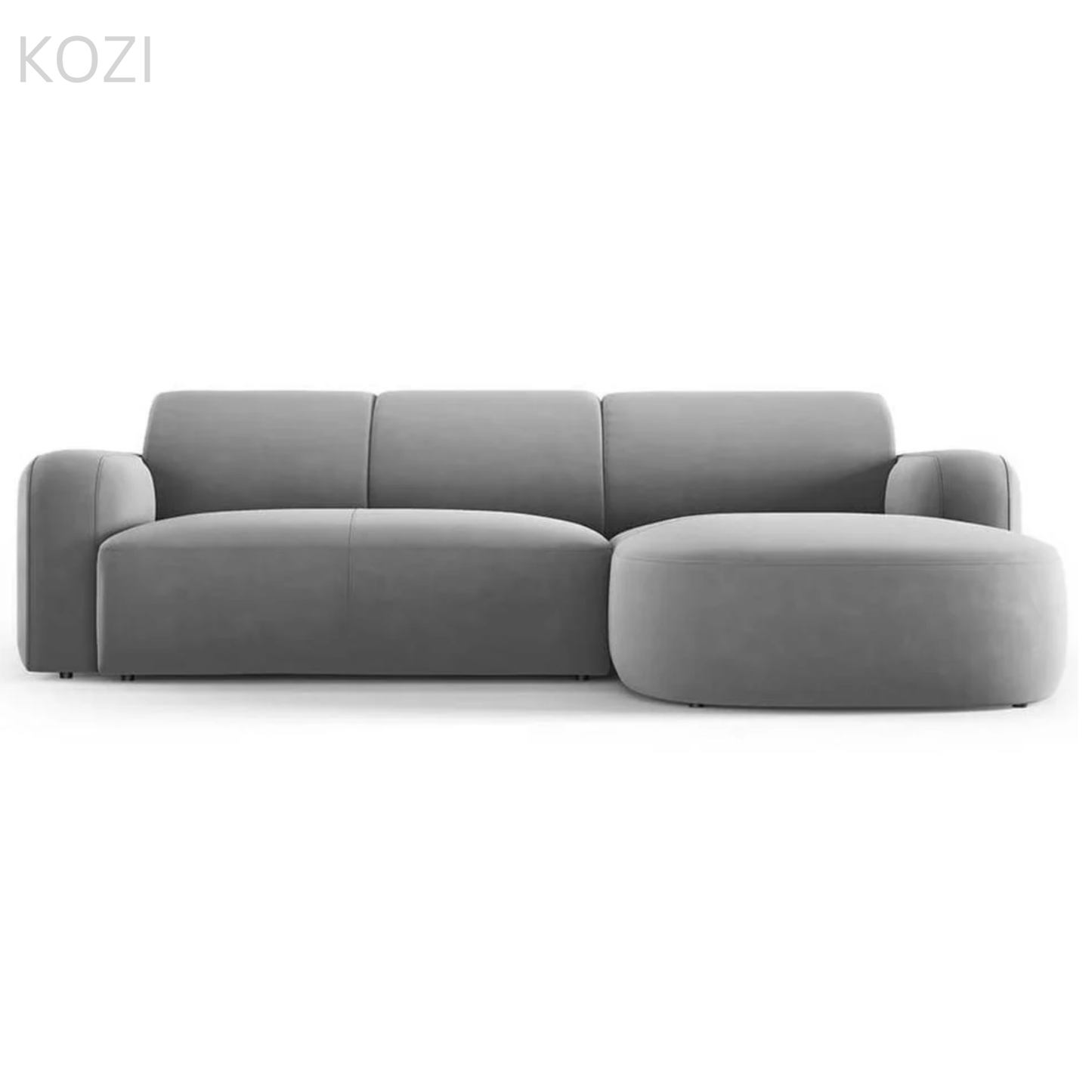VELORA Scratch Resistant Sectional Curve Chaise Sofa