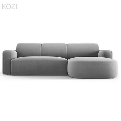 VELORA Scratch Resistant Sectional Curve Chaise Sofa