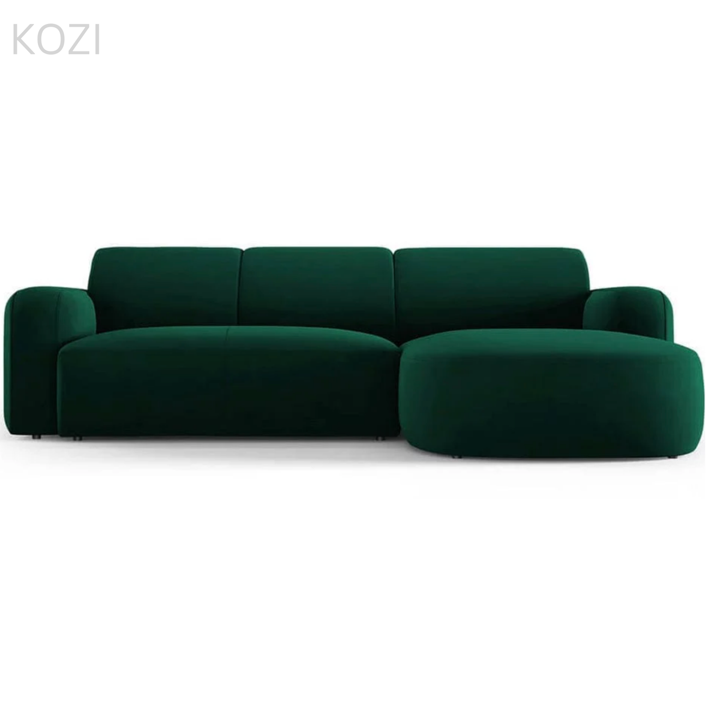VELORA Scratch Resistant Sectional Curve Chaise Sofa