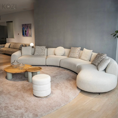 SELYRA Performance Boucle Curve Sofa