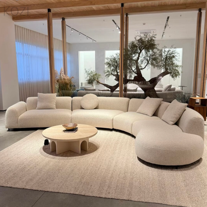 SELYRA Performance Boucle Curve Sofa