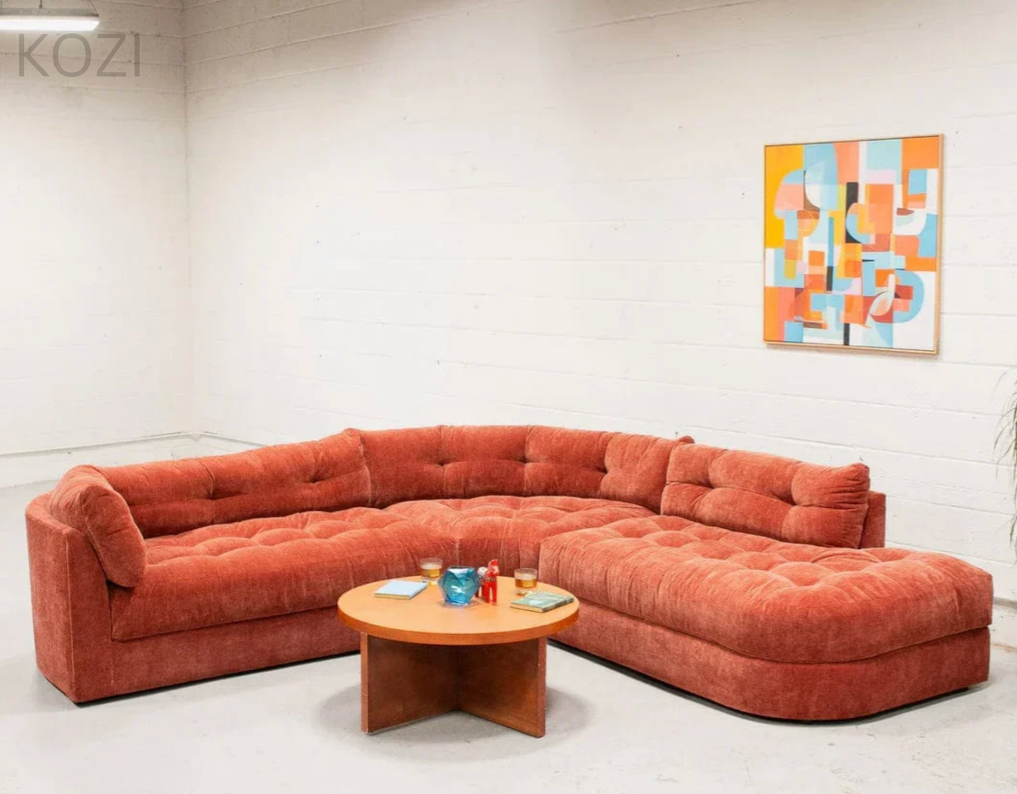 Audra Scratch Resistant Sectional Curve Sofa