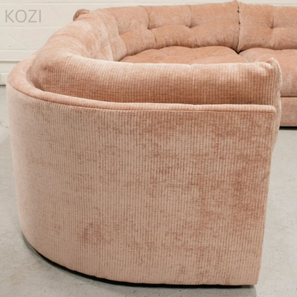 Audra Scratch Resistant Sectional Curve Sofa