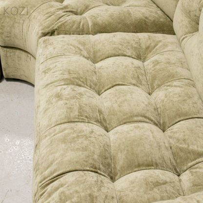 Audra Scratch Resistant Sectional Curve Sofa