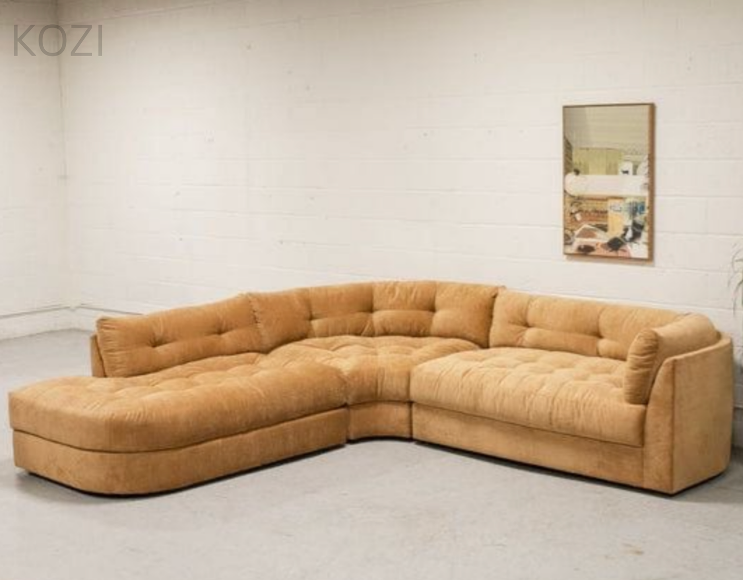 Audra Scratch Resistant Sectional Curve Sofa