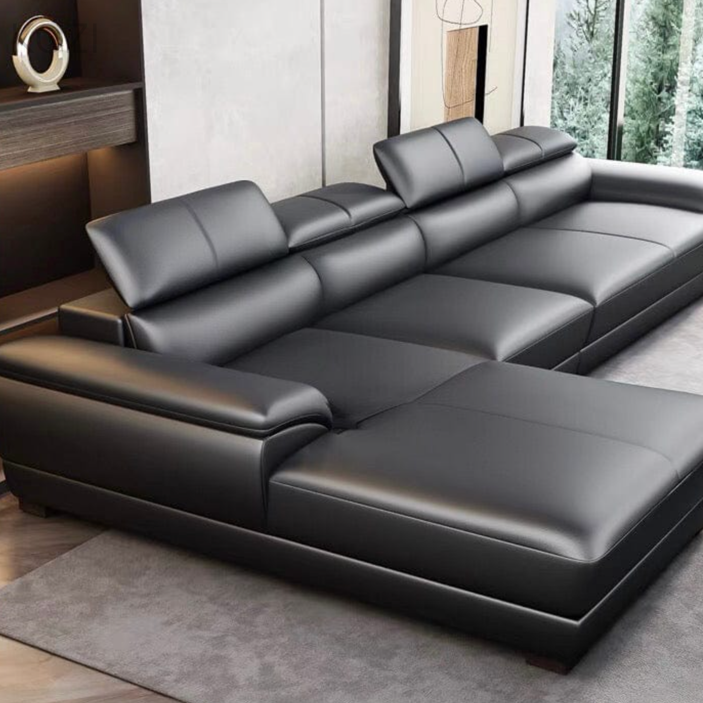 VALENZA Sectional Genuine Leather Sofa