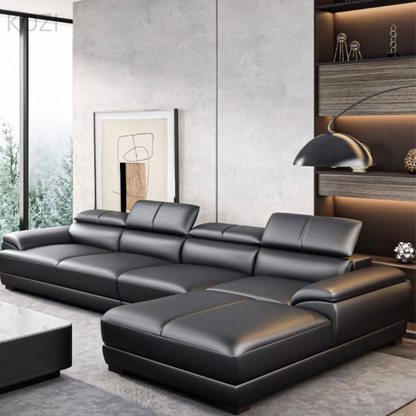 VALENZA Sectional Genuine Leather Sofa