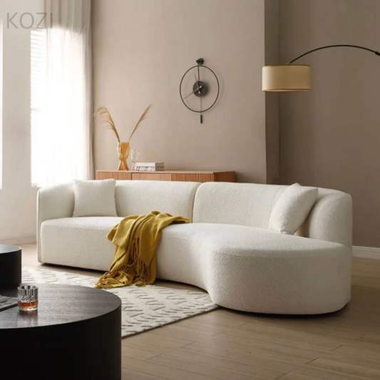 LYRA Performance Boucle Curve Sofa