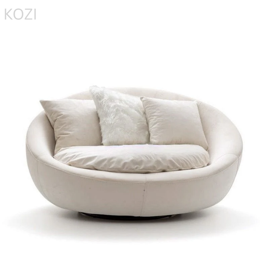 Hudson Scratch Resistant Round Curve Armchair Sofa