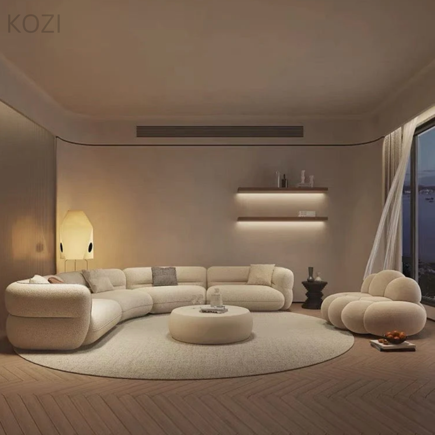 Giovanni Sectional Curve Sofa