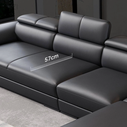 VALENZA Sectional Genuine Leather Sofa