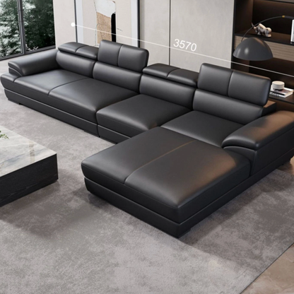 VALENZA Sectional Genuine Leather Sofa