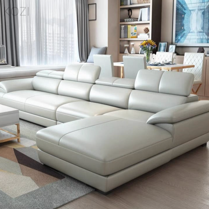 VALENZA Sectional Genuine Leather Sofa