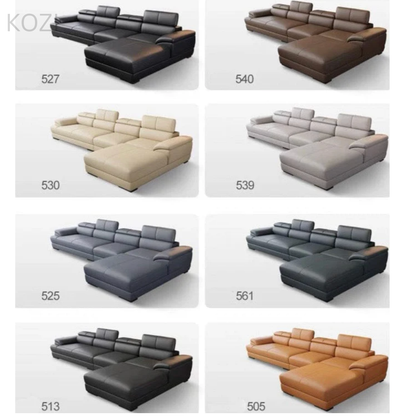 VALENZA Sectional Genuine Leather Sofa