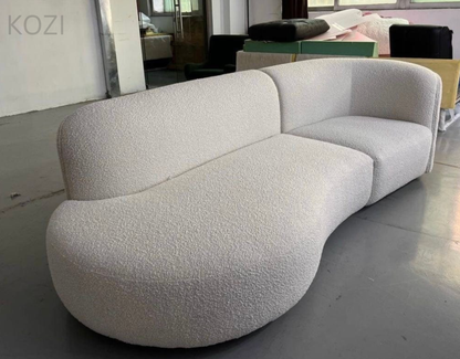 LYRA Performance Boucle Curve Sofa