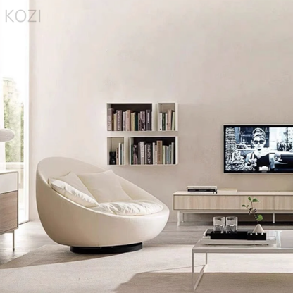 Hudson Scratch Resistant Round Curve Armchair Sofa