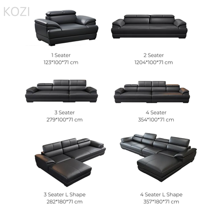 VALENZA Sectional Genuine Leather Sofa