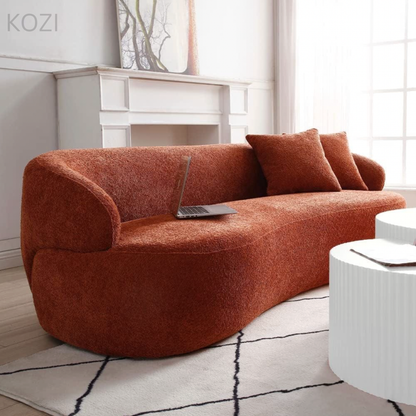 Aina Performance Boucle Curve Sofa