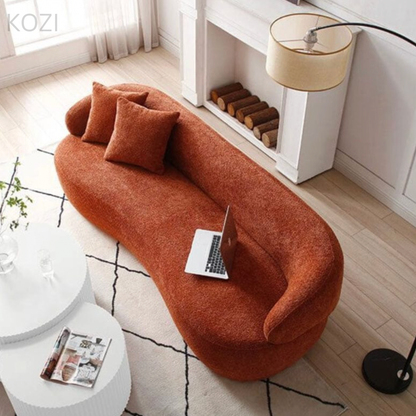 Aina Performance Boucle Curve Sofa