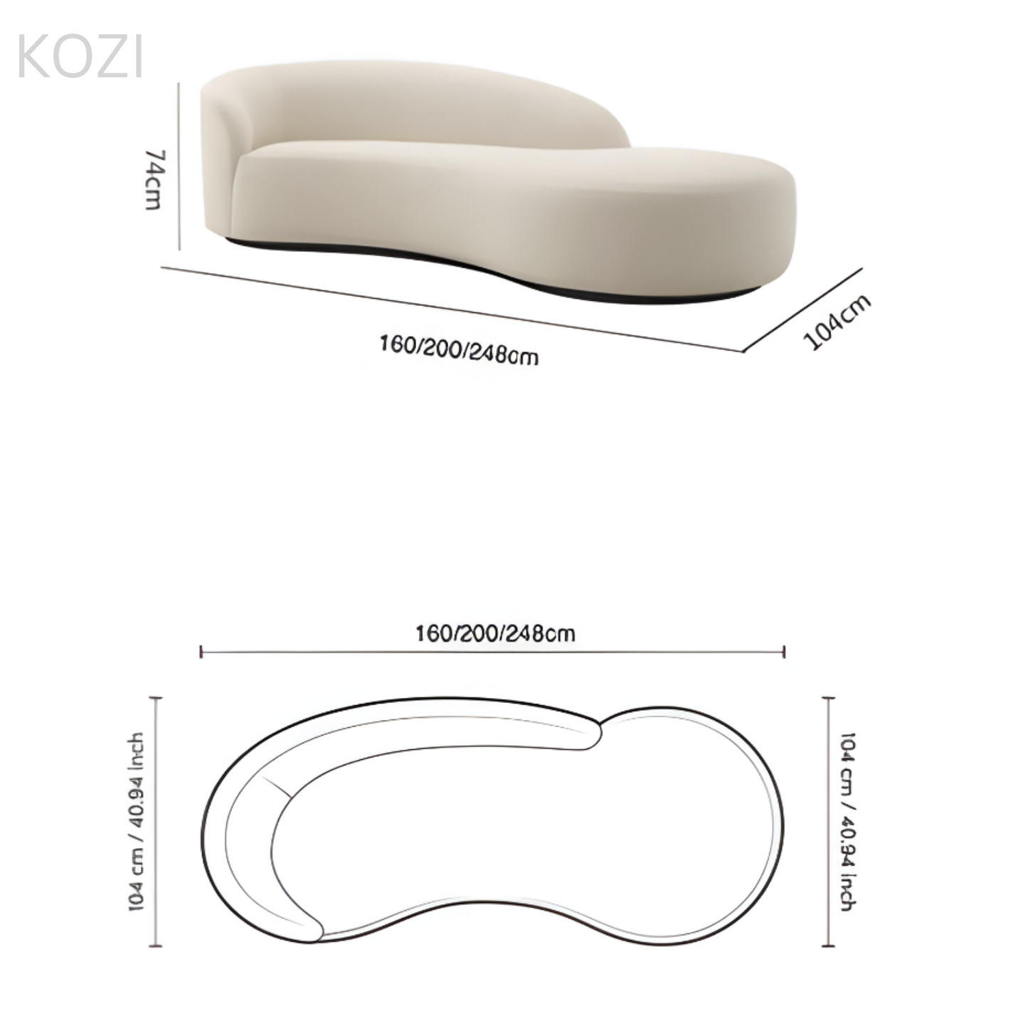 AYRA Curve Sofa