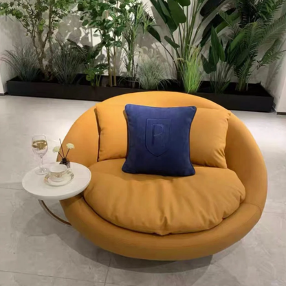 Hudson Scratch Resistant Round Curve Armchair Sofa