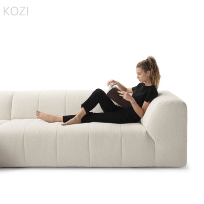 SOREN Scratch Resistant Sectional Sofa with Channel Tuftings