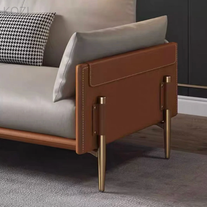 Julian Genuine Cowhide Leather Sofa