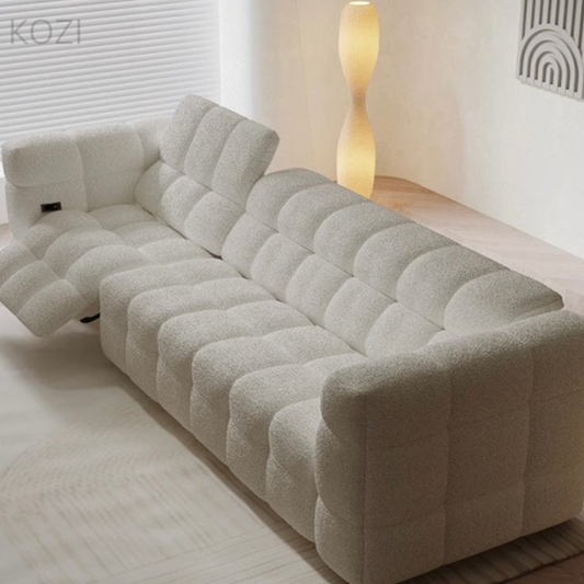 Cyrus Performance Boucle Electric Recliner Sofa