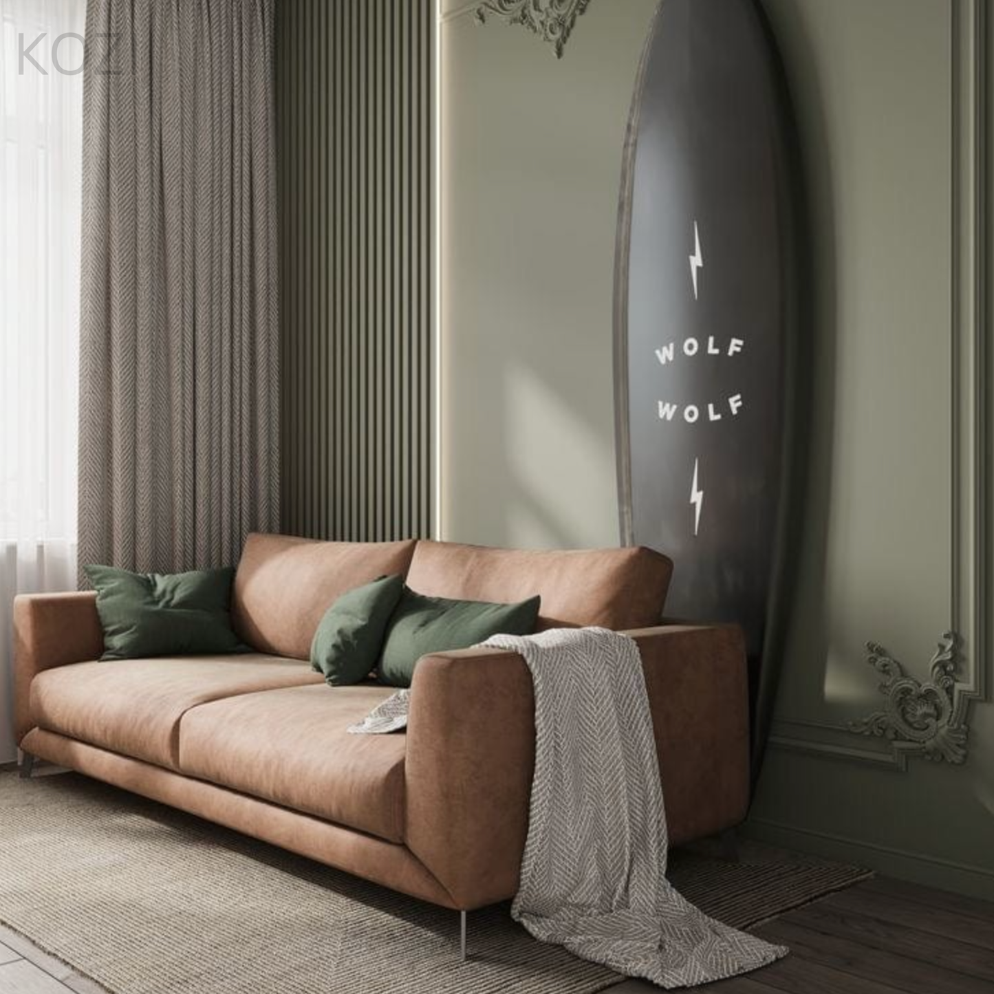 KAIRO Scratch Resistant Leather Sofa