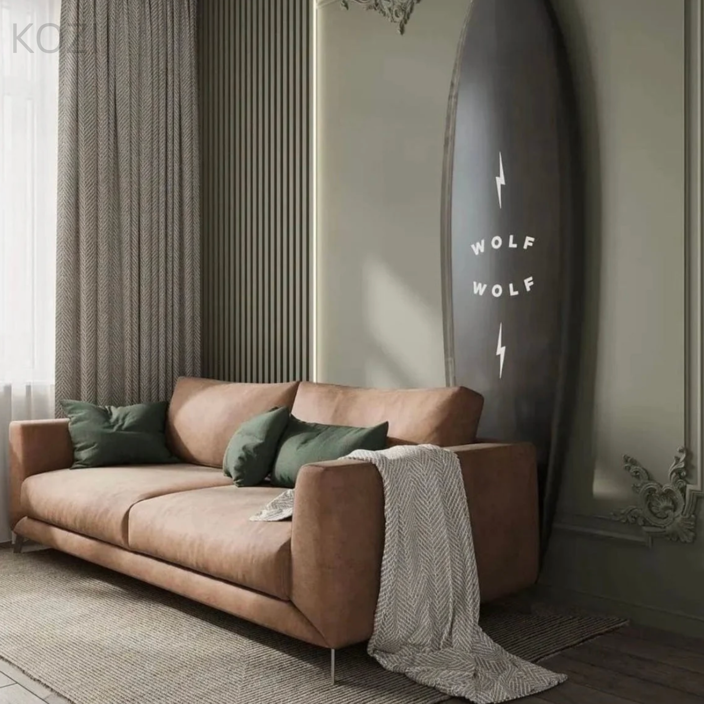 KAIRO Scratch Resistant Leather Sofa